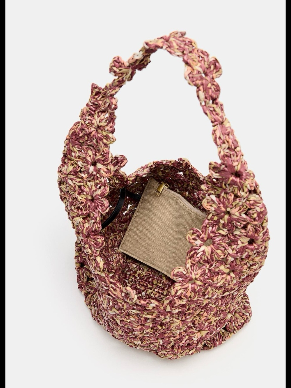 ZARA Raffia Bucket Bag - Picture 3 of 5